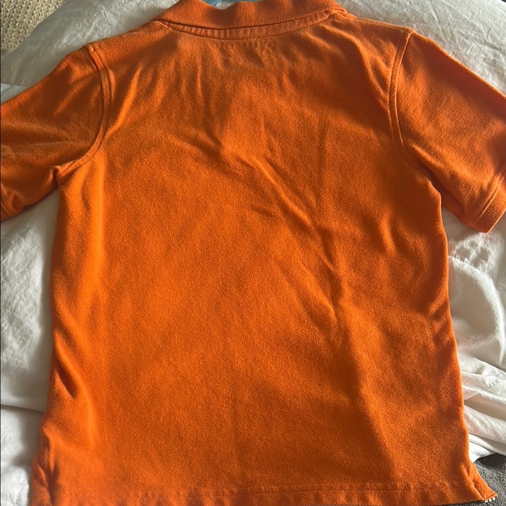 ✨Sonoma Orange Polo with Ruffled Collar - Picture 3 of 3